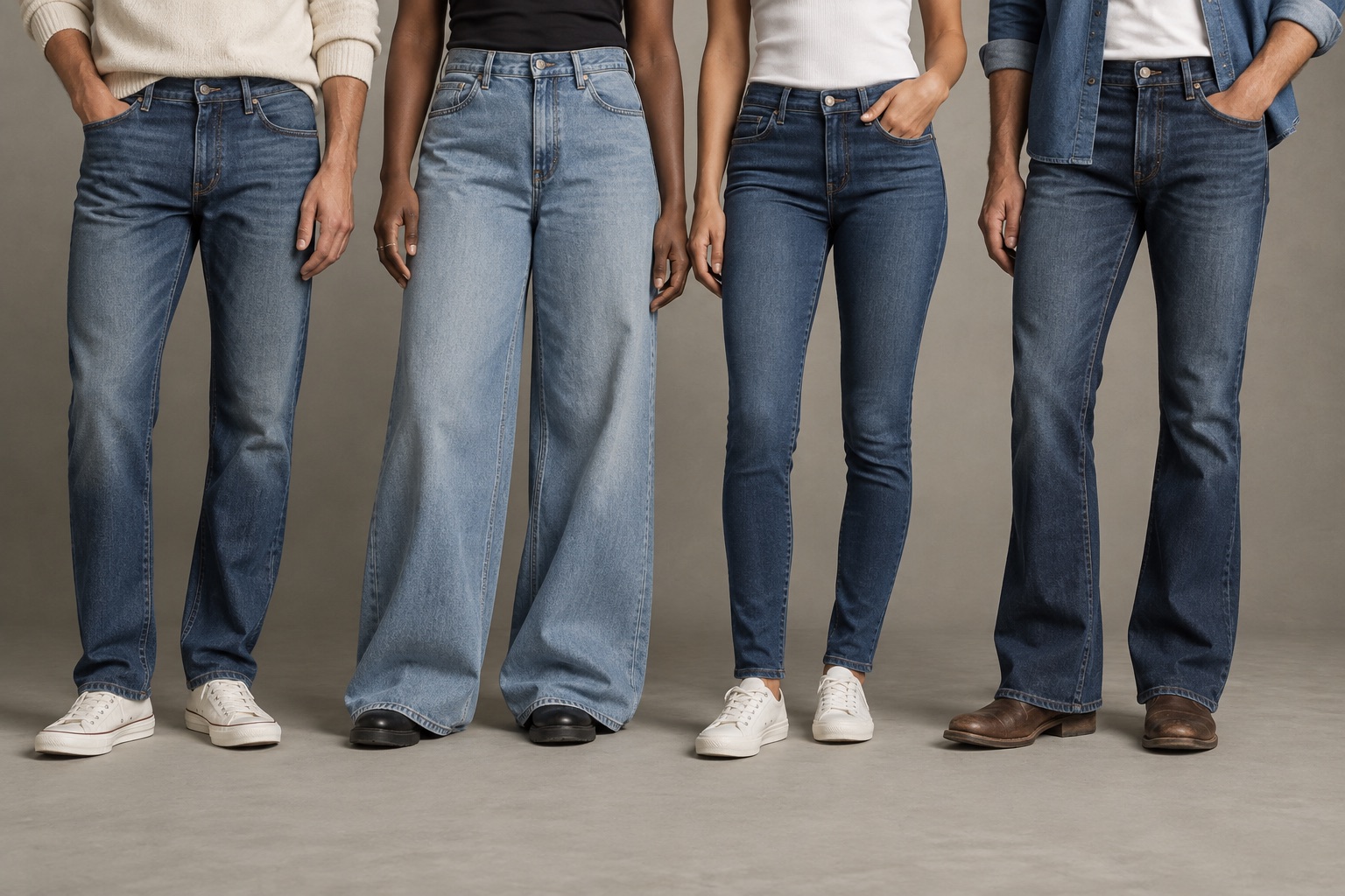 Straight, Slim oder Loose? Die drei Grundformen