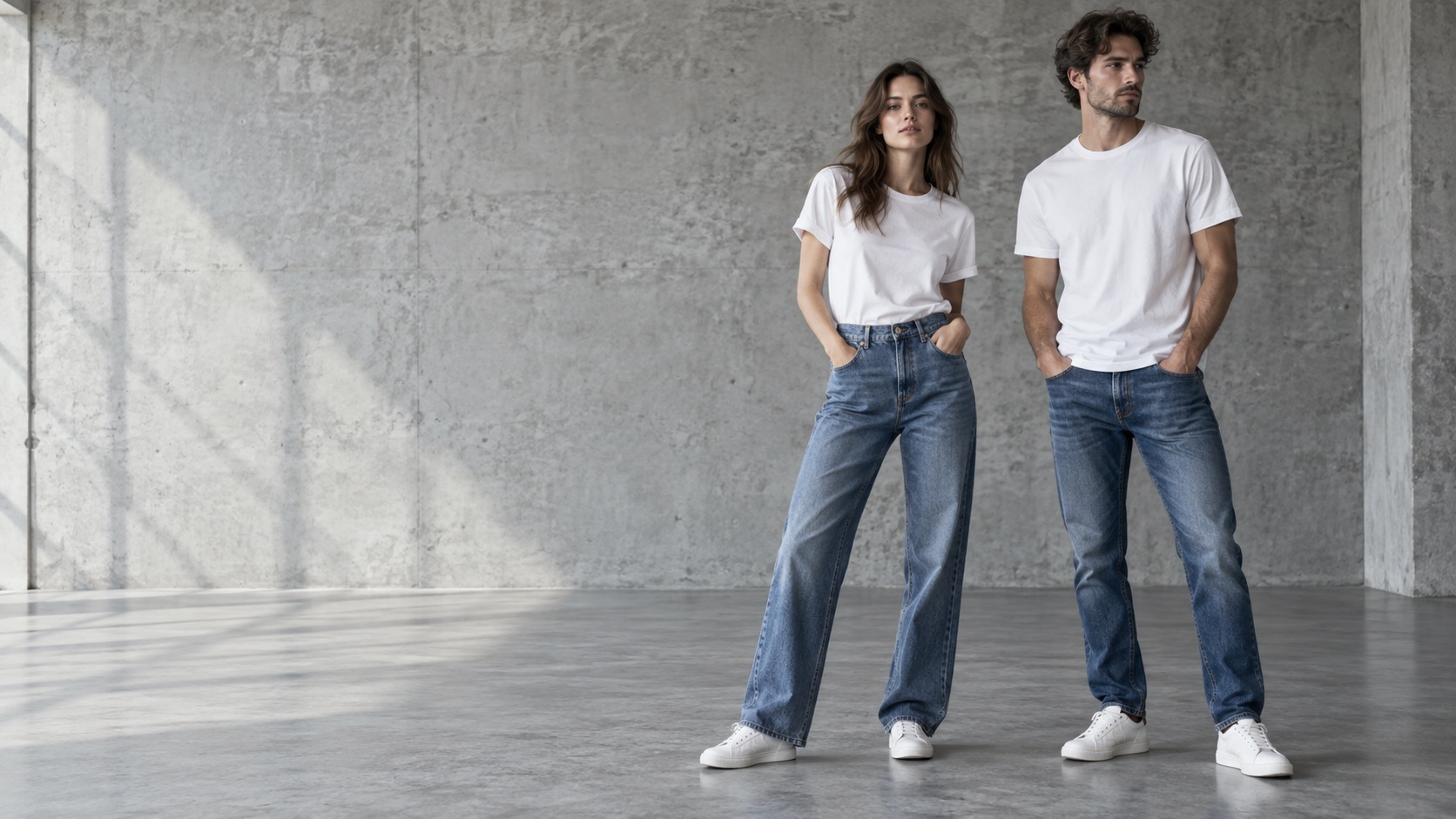 Herren-Jeans: Bund, Gesäß und Oberschenkel prüfen